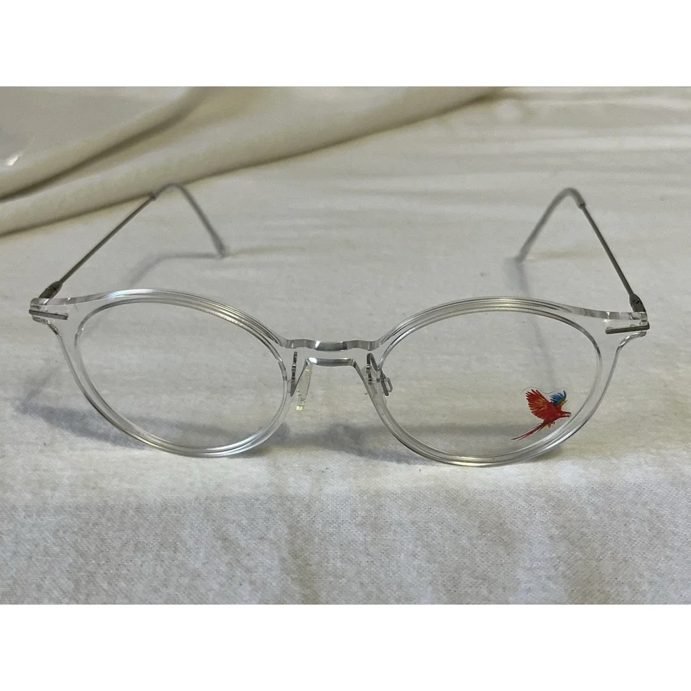 Maui Jim Unisex Round/Oval Silver Transparent Fashion Designer Eyewear MJO2414